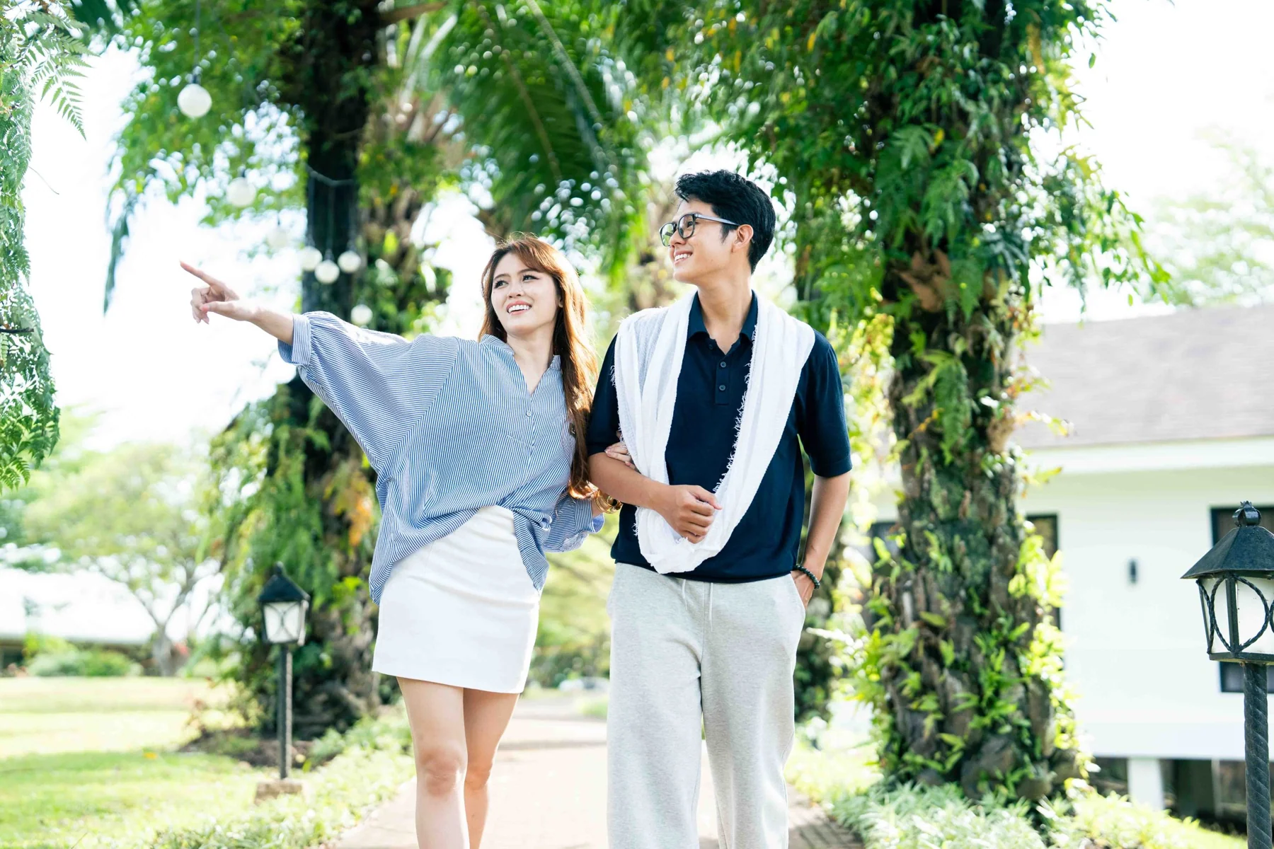 A walk through the green surroundings